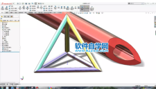 SolidWorks怎么画一个三角钢管