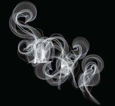 Illustrator CS6用烟雾笔刷设计白色烟雾