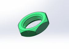 solidworks绘制一个简单的六角螺帽