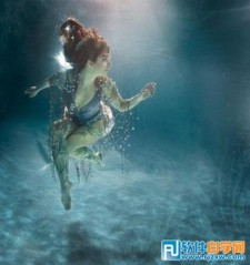 Photoshop打造艳丽梦幻的水下人物照片