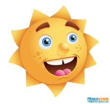 教你用Illustrator绘制微笑的太阳矢量图