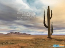 Photoshop打造色彩绚丽的沙漠图片