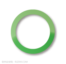 ai怎么画绿色圆环