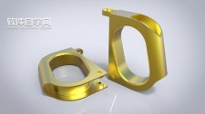 SolidWorks利用拉伸切除和圆角镜像建模