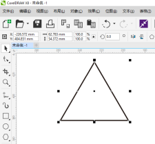 cdr三角形怎么改变角大小