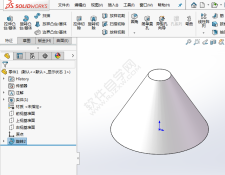 solidworks怎么创建圆锥的基准轴？